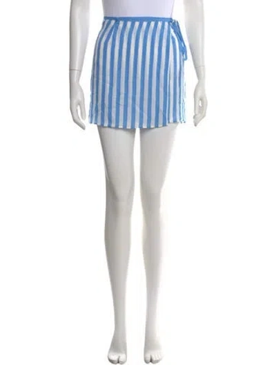 Pre-owned Kule Striped Mini Skirt In Multi