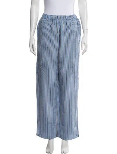 Pre-owned Kule Striped Pajamas In Blue