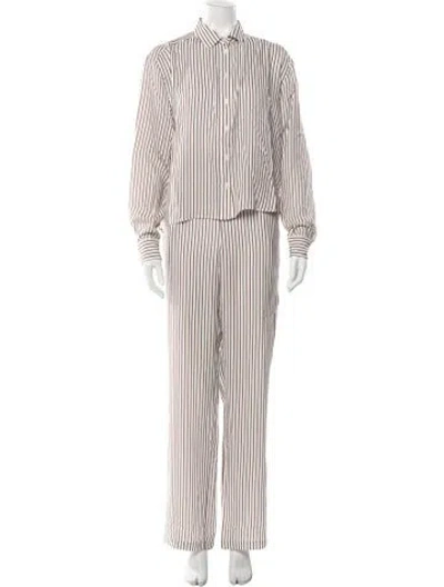 Pre-owned Kule Striped Pant Set In Multi
