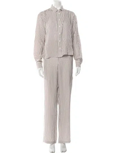 Pre-owned Kule Striped Pant Set In Multi