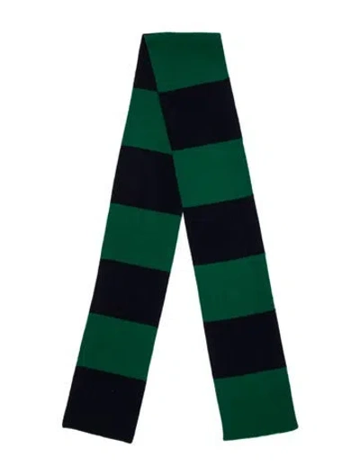 Pre-owned Kule Striped Scarf In Blue