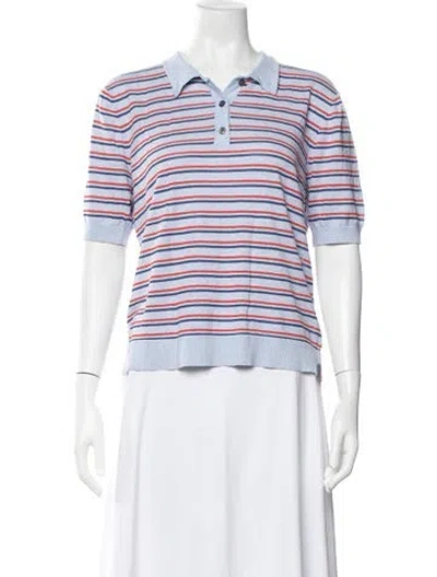 Pre-owned Kule Striped Sweater In Blue/white