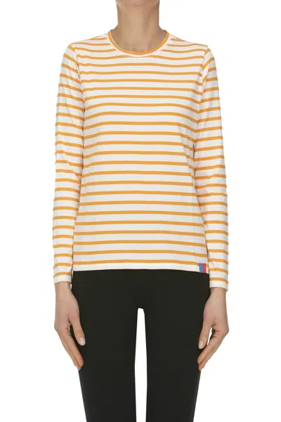 Kule Striped T-shirt In Orange