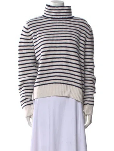 Pre-owned Kule Striped Turtleneck Sweater