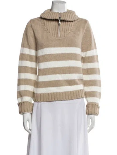 Pre-owned Kule Striped Turtleneck Sweater In Multi