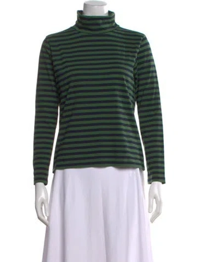Pre-owned Kule Striped Turtleneck Top In Multi