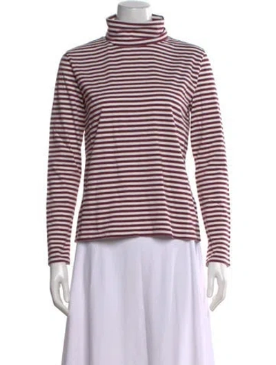 Pre-owned Kule Striped Turtleneck Top In Multi