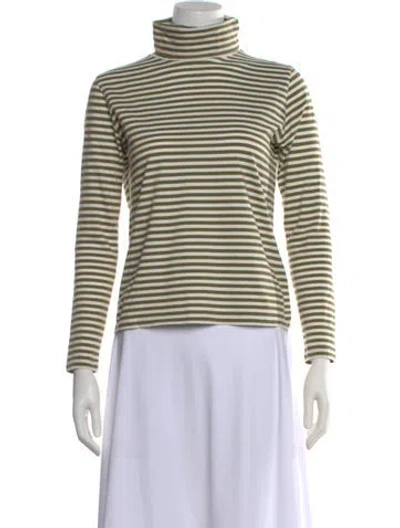 Pre-owned Kule Striped Turtleneck Top In Multi