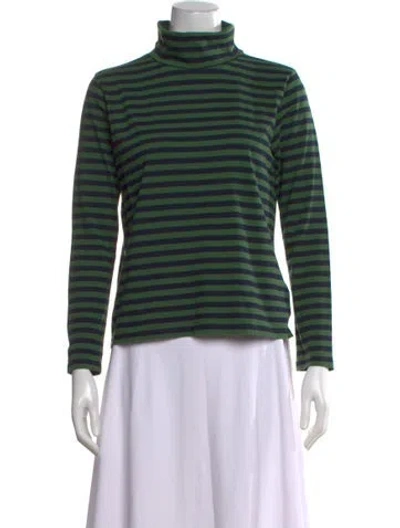 Pre-owned Kule Striped Turtleneck Top W/ Tags In Multi