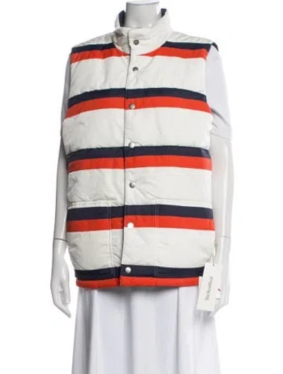Pre-owned Kule Striped Vest In Yellow
