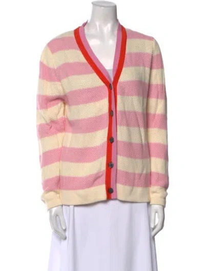 Pre-owned Kule Striped V-neck Sweater W/ Tags In Multi