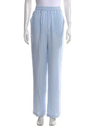 Pre-owned Kule Striped Wide Leg Pants In Multi