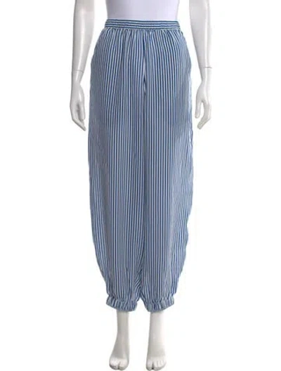 Pre-owned Kule Striped Wide Leg Pants In Multi