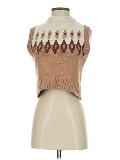 Pre-owned Kule Sweater Vest In Brown
