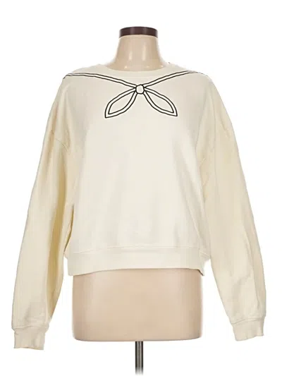 Pre-owned Kule Sweatshirt In White