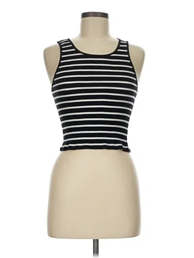 Pre-owned Kule Tank Top Black Strapless Neckline Tops