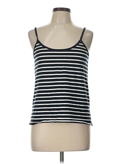 Pre-owned Kule Tank Top Blue Halter Neckline Tops