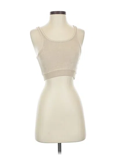 Pre-owned Kule Tank Top Ivory Strapless Neckline Tops In White