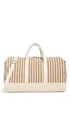 Kule The All Over Striped Duffle Bag Sand/canvas Mini Stripe