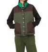 Kule The Beckett Vest In Olive/chocolate/kelly Green In Multi