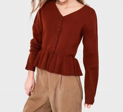 Kule The Bee Top In Copper In Burgundy