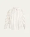 Kule The Cordel Striped Button-front Shirt In Pattern