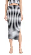 Kule The Dee Skirt In Navy/white In White