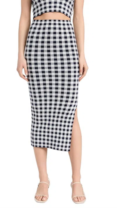 Kule The Dee Skirt In Navy/white