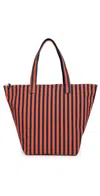 Kule The Etna Tote Poppy/navy Ministripe