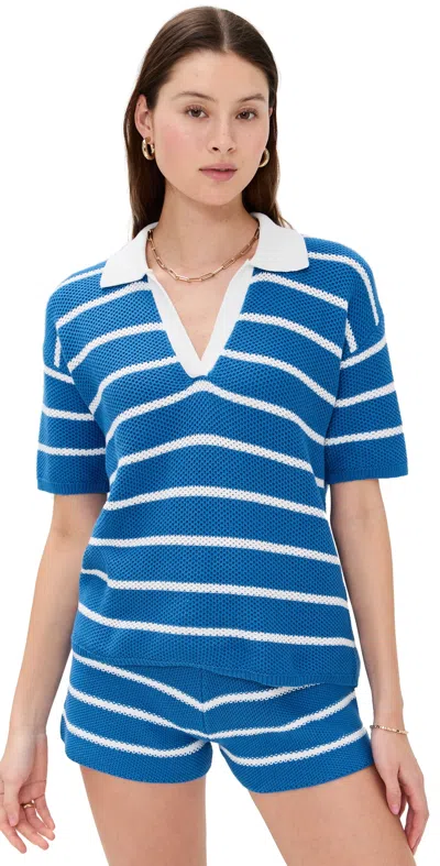 KULE THE FJORD TOP ROYAL BLUE/WHITE