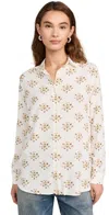 Kule Button Front Blouse In Neutral