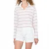 Kule The Lexi Top In Cream Multistripe In White