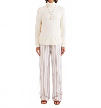 Kule The Louis Turtleneck Sweater In Cream In White