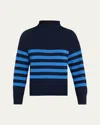 Kule The Lucca Wool Cashmere Sweater In Navyroyal Blue