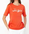 Kule The Modern Hello New York Shirt In Poppy In Orange