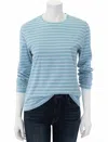 Kule Crewneck Long-sleeve Striped Cotton Top In Multi