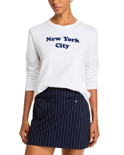 Kule The Modern Long Sleeve Nyc Tee In White