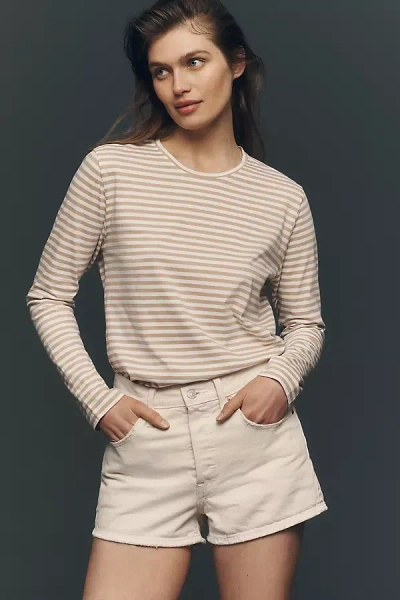 Kule The Modern Long Tee In Neutral