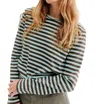 Kule The Modern Long Top In Seafoam/army In Multi
