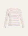 Kule The Modern Striped Long-sleeve T-shirt In Pattern