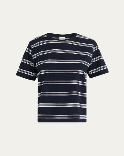 Kule The Modern Striped T-shirt In Black