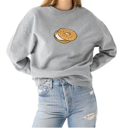 Kule The Oversized Bagel Sweatshirt In Heather Grey