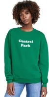 Kule Oversized Central Park Sweatshirt In Kelly