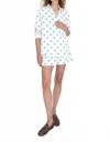 Kule The Reine Shorts In Royal Blue White In White