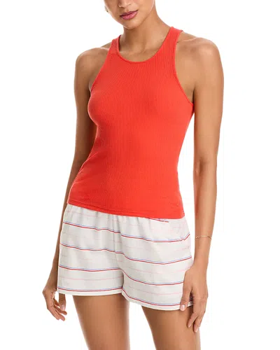 Kule The Ribbed Lenny Tank In Red