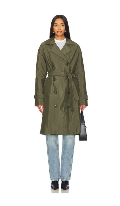 Kule The Rox Coat In 橄榄色