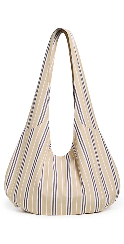 Kule The Sac Hobo Bag Khaki/brown/white In Multi