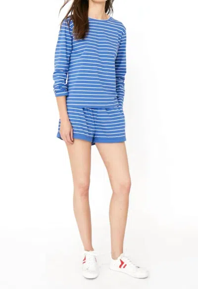 Kule The Short In Denim/white In Blue