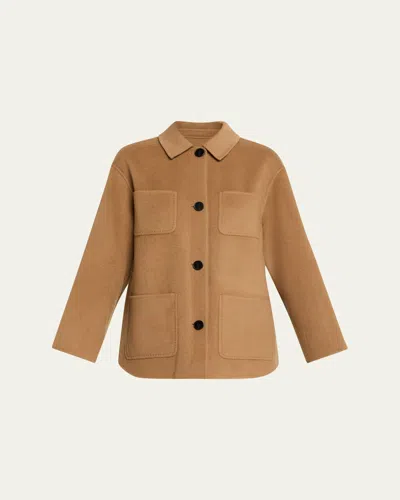 Kule The Silas Wool Jacket In Brown