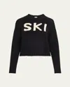 Kule The Ski Crewneck Sweater In Blackcream